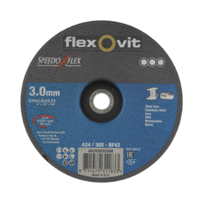 Afbeelding - https-www-ez-catalog-nl-Asset-0000298d15ea47f7b52424be72b6e113-ImageFullSize-658061-66252832568-66252832568-depressed-center-cutting-off-wheel-angle-grinder-flexovit-speedoflex-inox-23x3x2223-144795